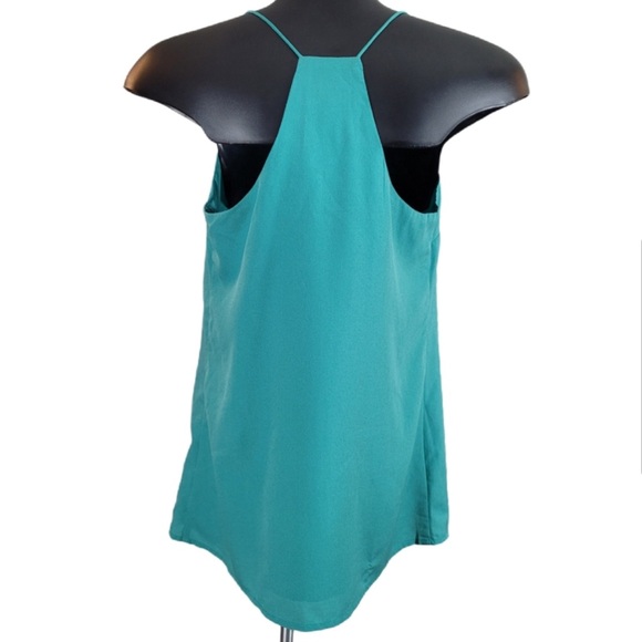 Dynamite Tank Top Teal V Neck - Picture 4 of 6
